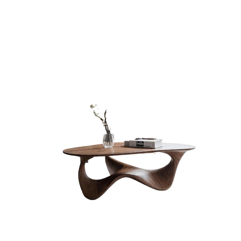 Sustainable Living Design - Table basse en bois massif artisanale,