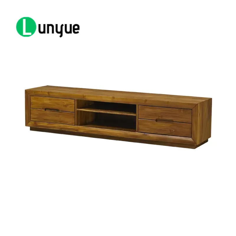 Sustainable Living Design - Meuble TV moderne en teck, 4