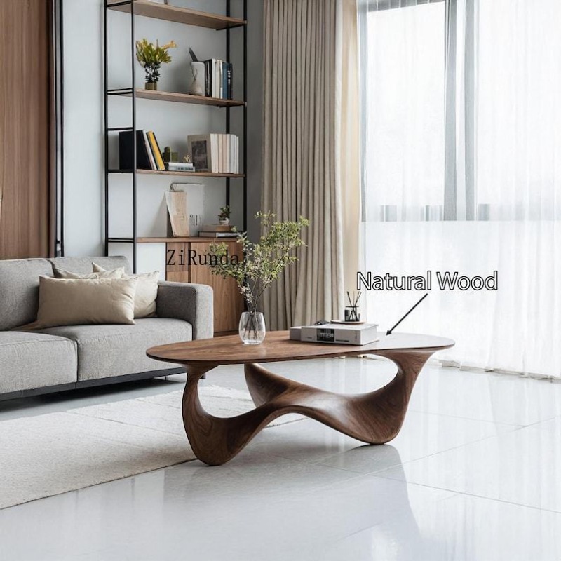 Table basse en bois massif art - Sustainable Living Design avis et prix