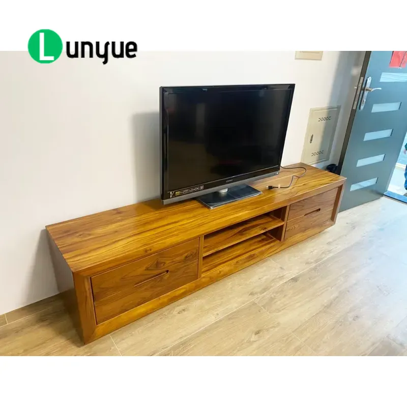 Meuble TV moderne en teck, 4 t - Sustainable Living Design avis et prix
