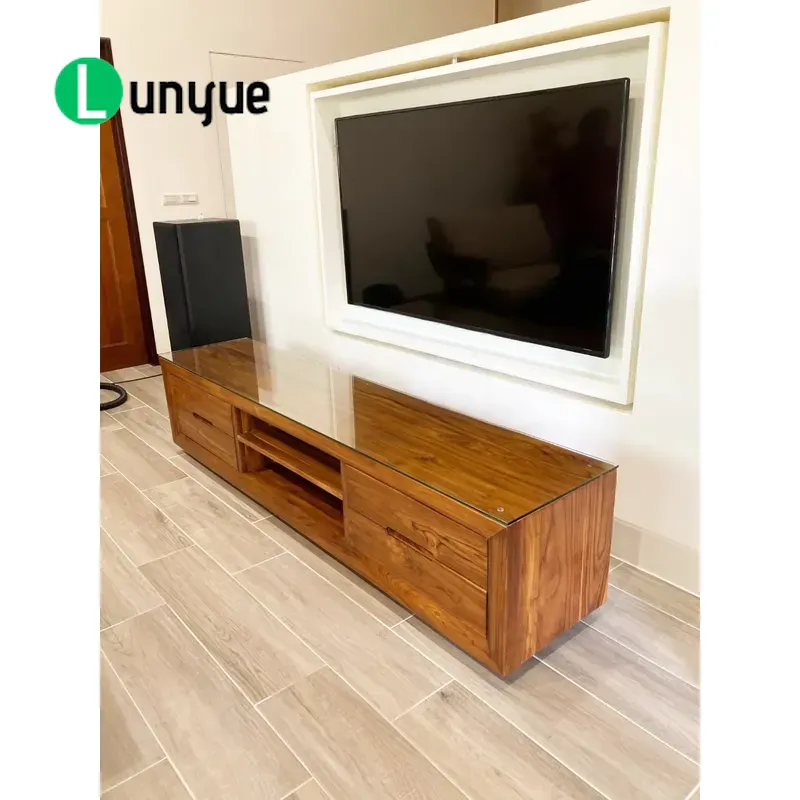 Meuble TV moderne en teck, 4 t - Sustainable Living Design avis et prix